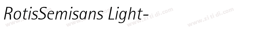 RotisSemisans Light字体转换